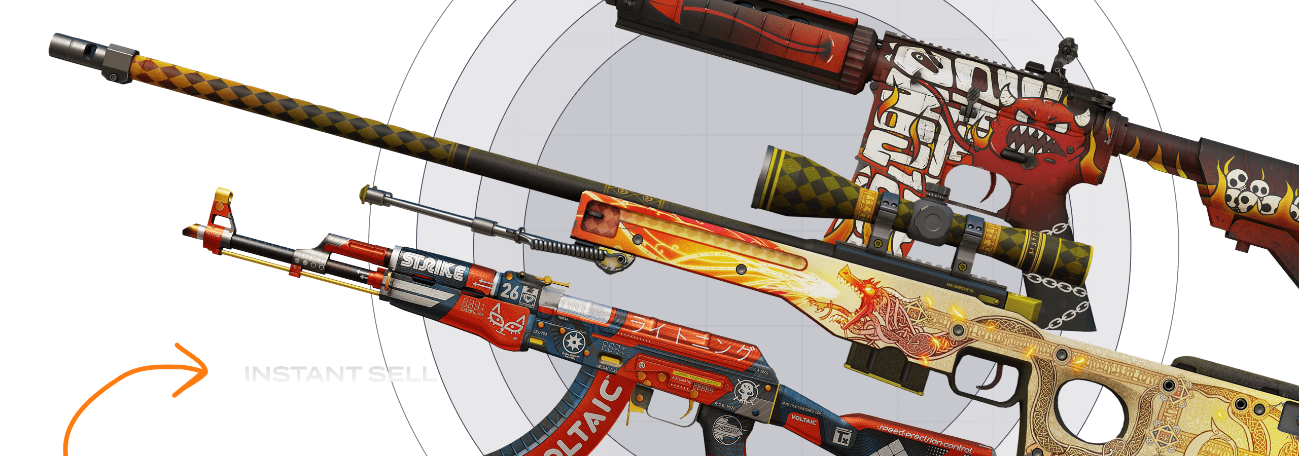 Sell your skins illustration