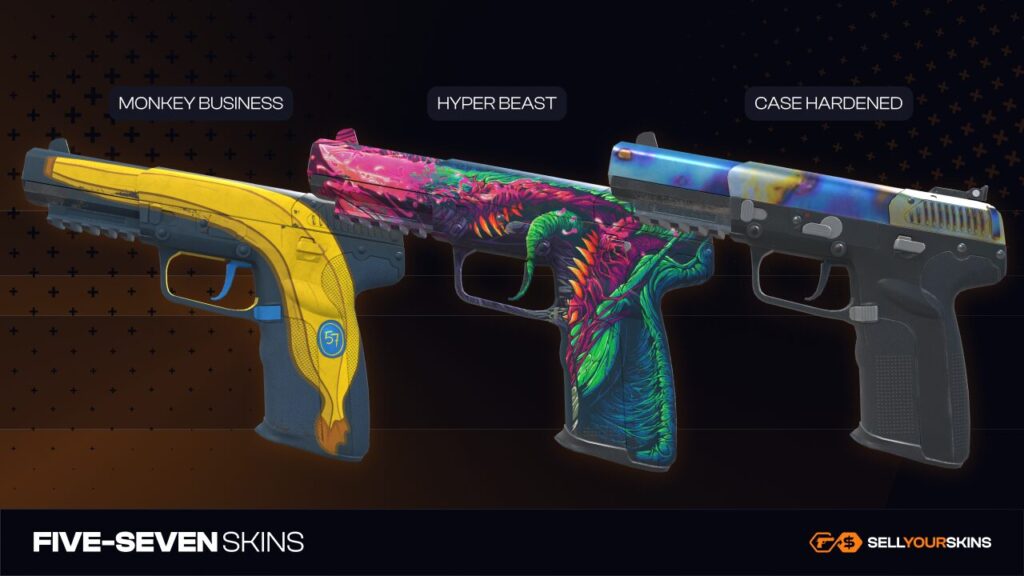 Five-Seven skins - Monkey Business Hyper Beast Case Hardened