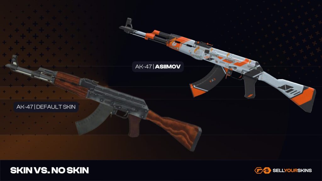 AK-47 skin vs original comparison