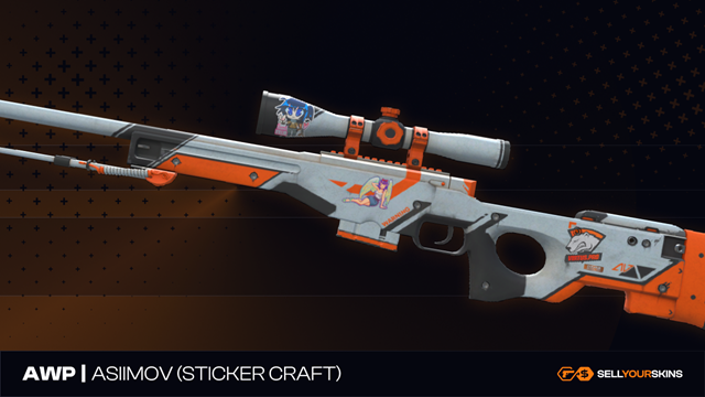 AWP Asiimov Sticker Craft