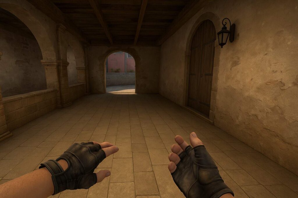Invisible weapon or no skin showing