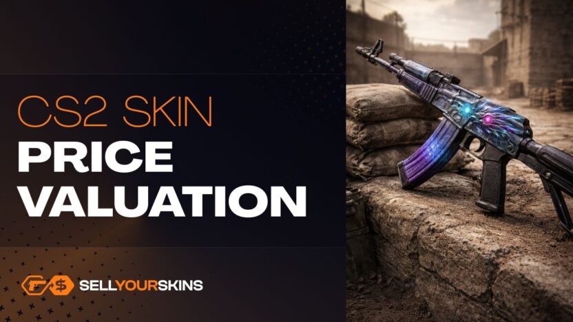 How does CS2 skin valuation work on SellYourSkins?
