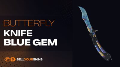 Butterfly Knife Case Hardened – Blue Gem