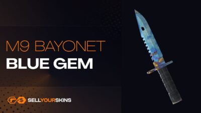 M9 Bayonet Case Hardened – Blue Gem