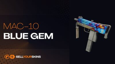MAC-10 Case Hardened – Blue Gem