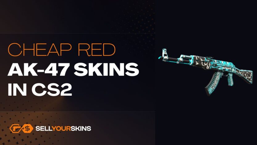 Cheap red AK-47 skins in CS2