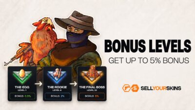 Bonus levels on SellYourSkins