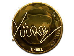 Naklejka | yuurih (złota) | Katowice 2019