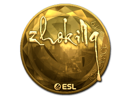 Naklejka | zhokiNg (złota) | Katowice 2019