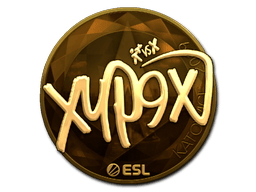 Naklejka | Xyp9x (złota) | Katowice 2019