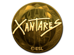 Naklejka | XANTARES (złota) | Katowice 2019