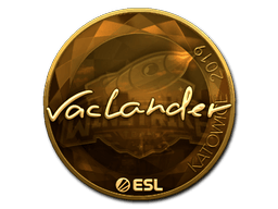 Naklejka | wayLander (złota) | Katowice 2019