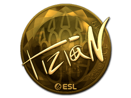 Naklejka | tiziaN (złota) | Katowice 2019