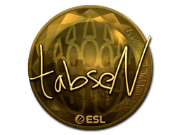 Naklejka | tabseN (złota) | Katowice 2019