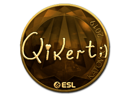 Naklejka | qikert (złota) | Katowice 2019