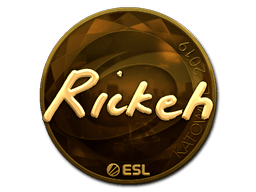 Naklejka | Rickeh (złota) | Katowice 2019