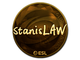 Naklejka | stanislaw (złota) | Katowice 2019