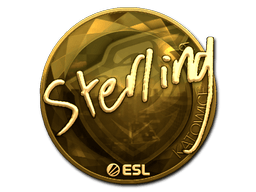 Naklejka | sterling (złota) | Katowice 2019
