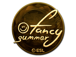 Naklejka | Summer (złota) | Katowice 2019