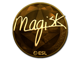 Naklejka | Magisk (złota) | Katowice 2019