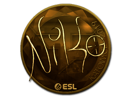 Naklejka | NiKo (złota) | Katowice 2019