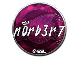 Naklejka | n0rb3r7 (foliowana) | Katowice 2019