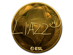 Naklejka | Liazz (złota) | Katowice 2019