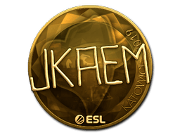 Naklejka | jkaem (złota) | Katowice 2019