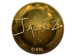 Naklejka | JaCkz (złota) | Katowice 2019
