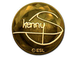 Naklejka | kennyS (złota) | Katowice 2019
