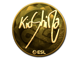 Naklejka | kioShiMa (złota) | Katowice 2019