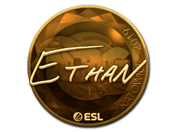 Naklejka | Ethan (złota) | Katowice 2019