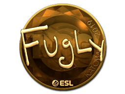 Naklejka | FugLy (złota) | Katowice 2019