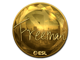 Naklejka | Freeman (złota) | Katowice 2019