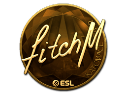 Naklejka | fitch (złota) | Katowice 2019