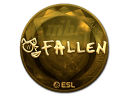Naklejka | FalleN (złota) | Katowice 2019