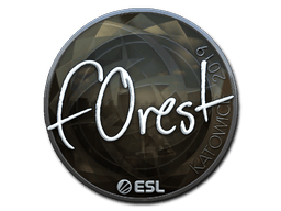 Naklejka | f0rest (foliowana) | Katowice 2019