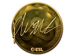 Naklejka | flusha (złota) | Katowice 2019