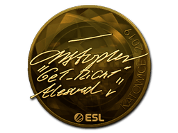 Naklejka | GeT_RiGhT (złota) | Katowice 2019