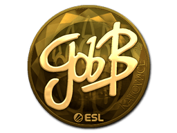 Naklejka | gob b (złota) | Katowice 2019