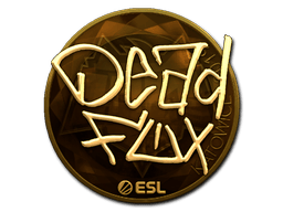 Naklejka | DeadFox (złota) | Katowice 2019