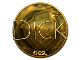Naklejka | DickStacy (złota) | Katowice 2019