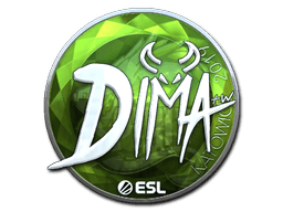 Naklejka | Dima (foliowana) | Katowice 2019