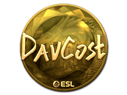 Naklejka | DavCost (złota) | Katowice 2019