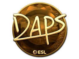 Naklejka | daps (złota) | Katowice 2019