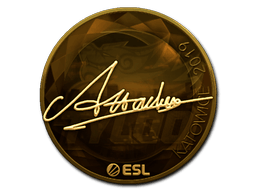 Naklejka | Attacker (złota) | Katowice 2019