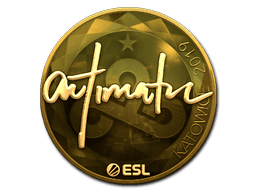 Naklejka | autimatic (złota) | Katowice 2019