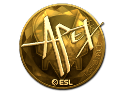 Naklejka | apEX (złota) | Katowice 2019