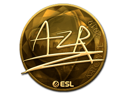 Naklejka | AZR (złota) | Katowice 2019