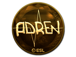 Naklejka | AdreN (złota) | Katowice 2019